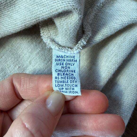 Polo Ralph Lauren Long Sleeve Polo Shirt Heather Oatmeal Men’s Large - Picture 4 of 4